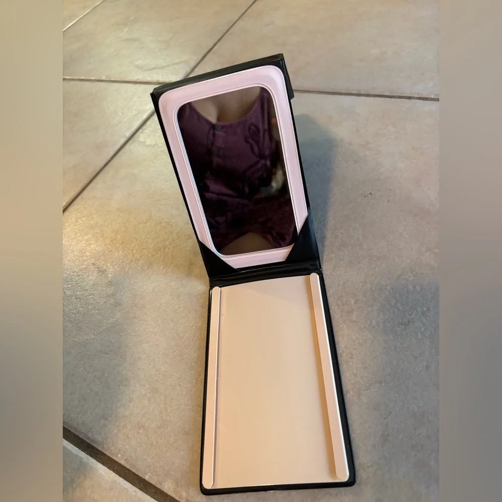 Mary Kay Make Up Case Tri-Fold Standing Travel Mirror with palette slot
